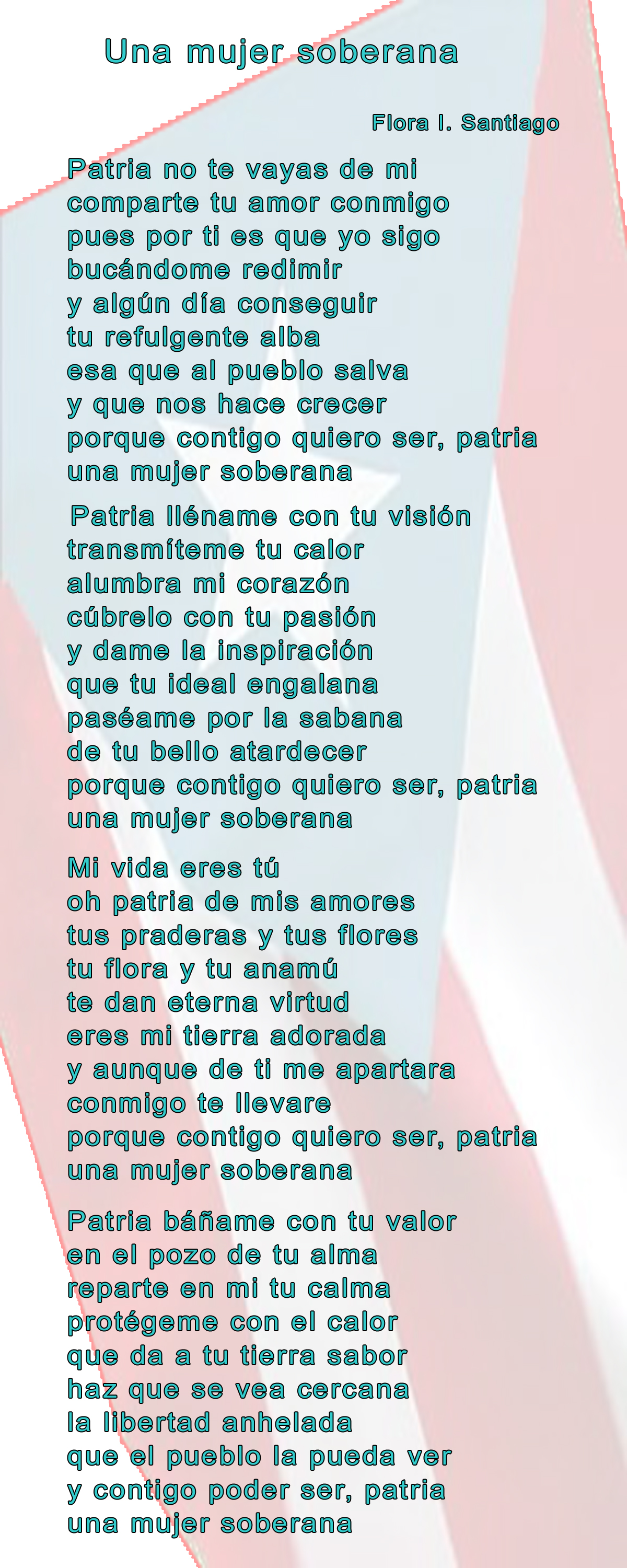 Una mujer soberana / Flora I. Santiago