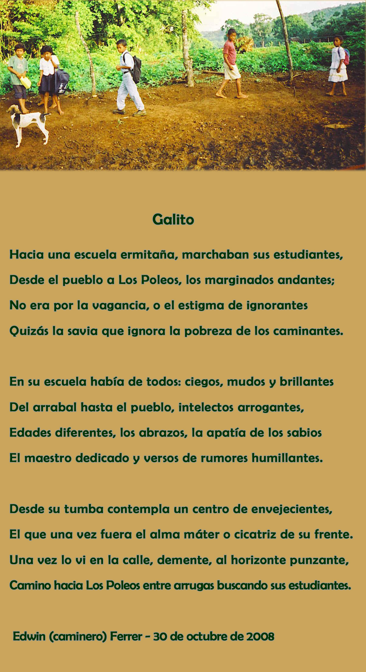 Galito / Edwin Ferrer, el caminero