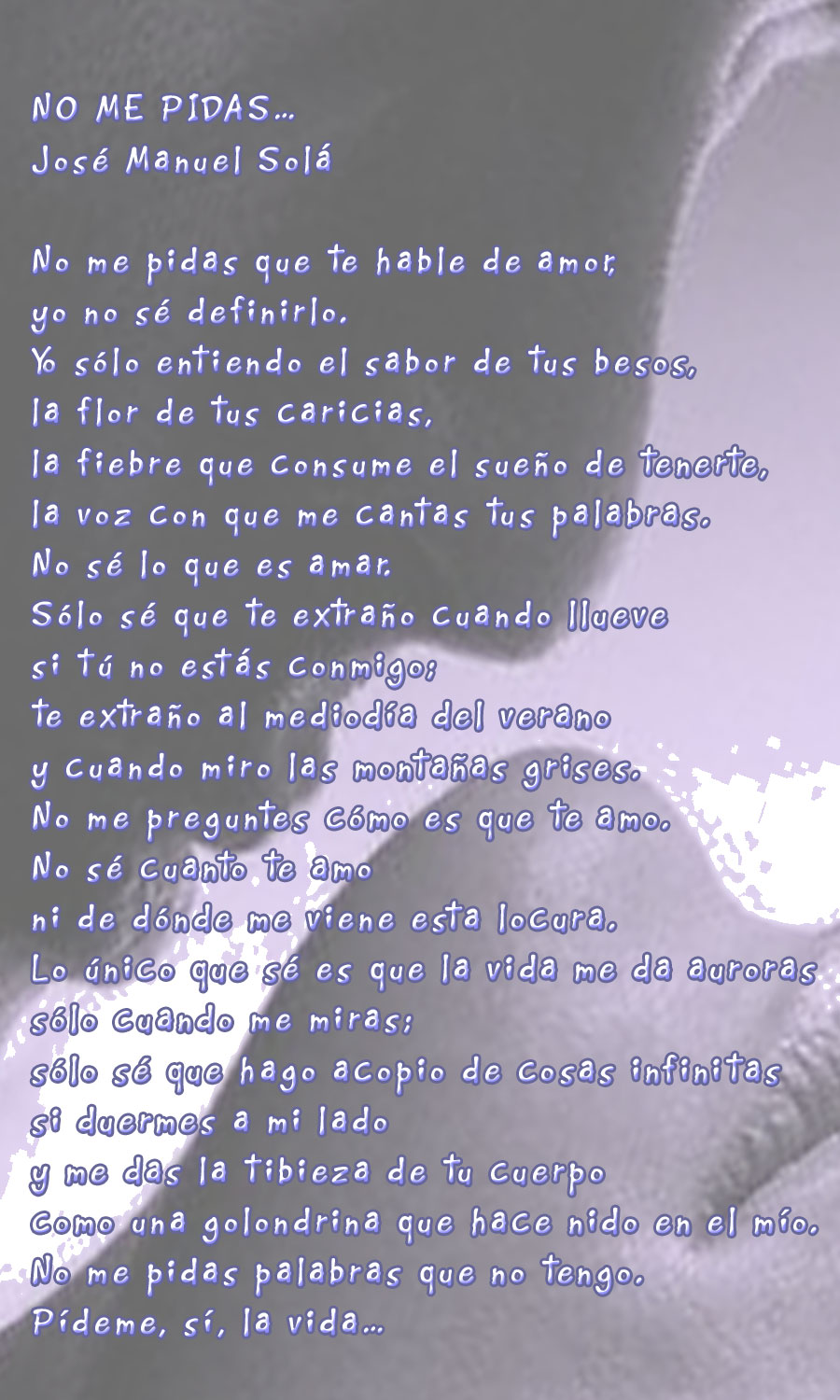 No me pidas / José Manuel Solá