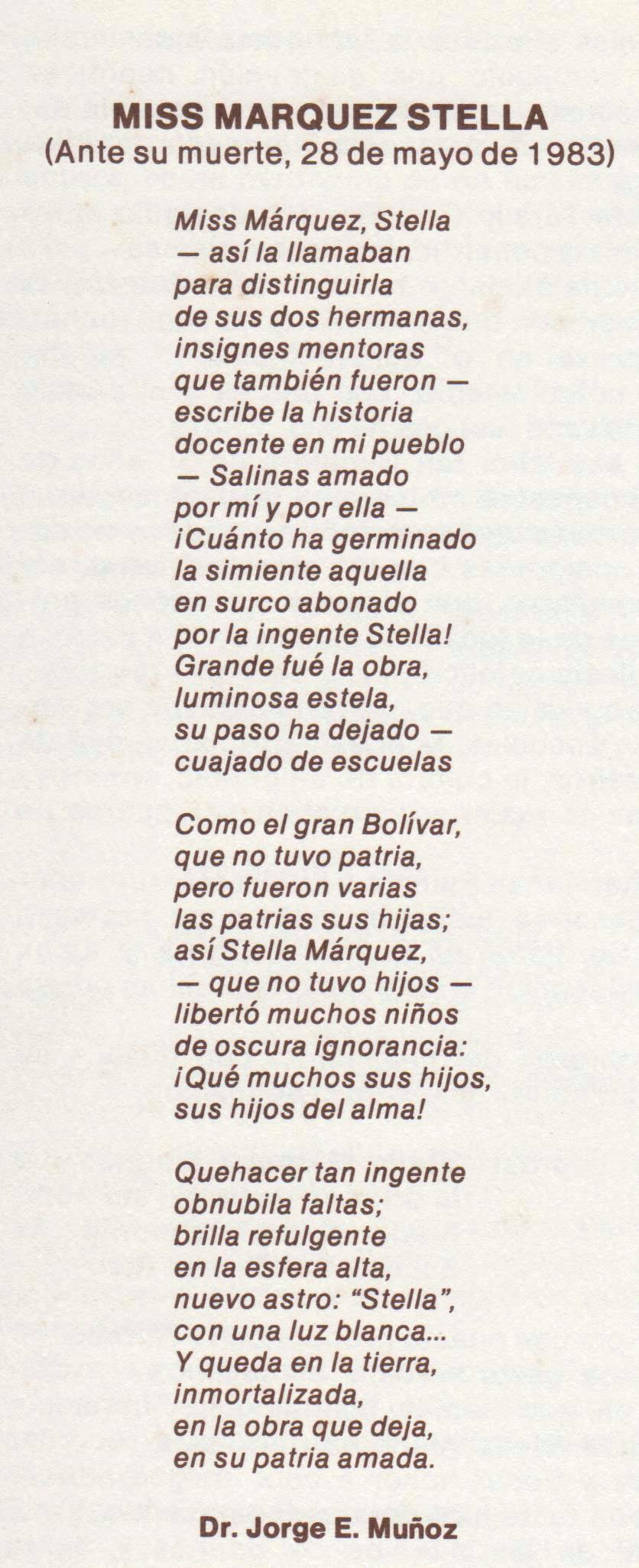 Stella Márquez / Jorge E. Muñoz