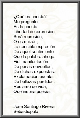 Poesía / José Santiago